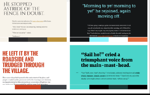 Typeface combinations from Typespiration.