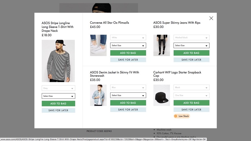 ASOS Outfit Personalization