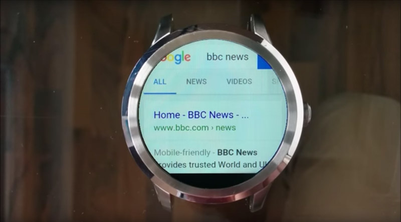 The Android Wear web browser from appfour