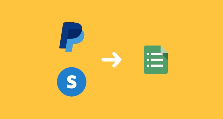 PayPal and Stripe to Google Sheets workflow