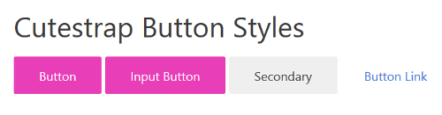 Styles for button elements in Cutestrap framework.