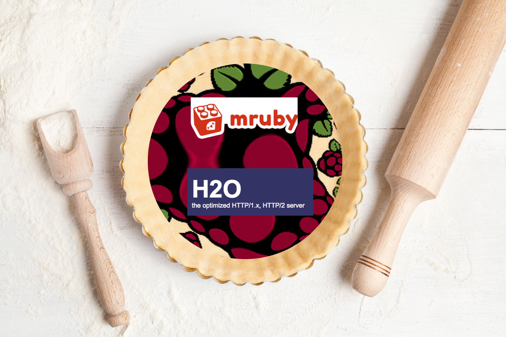 A Recipe for mRuby Raspberry Pi? Just Add h2o!