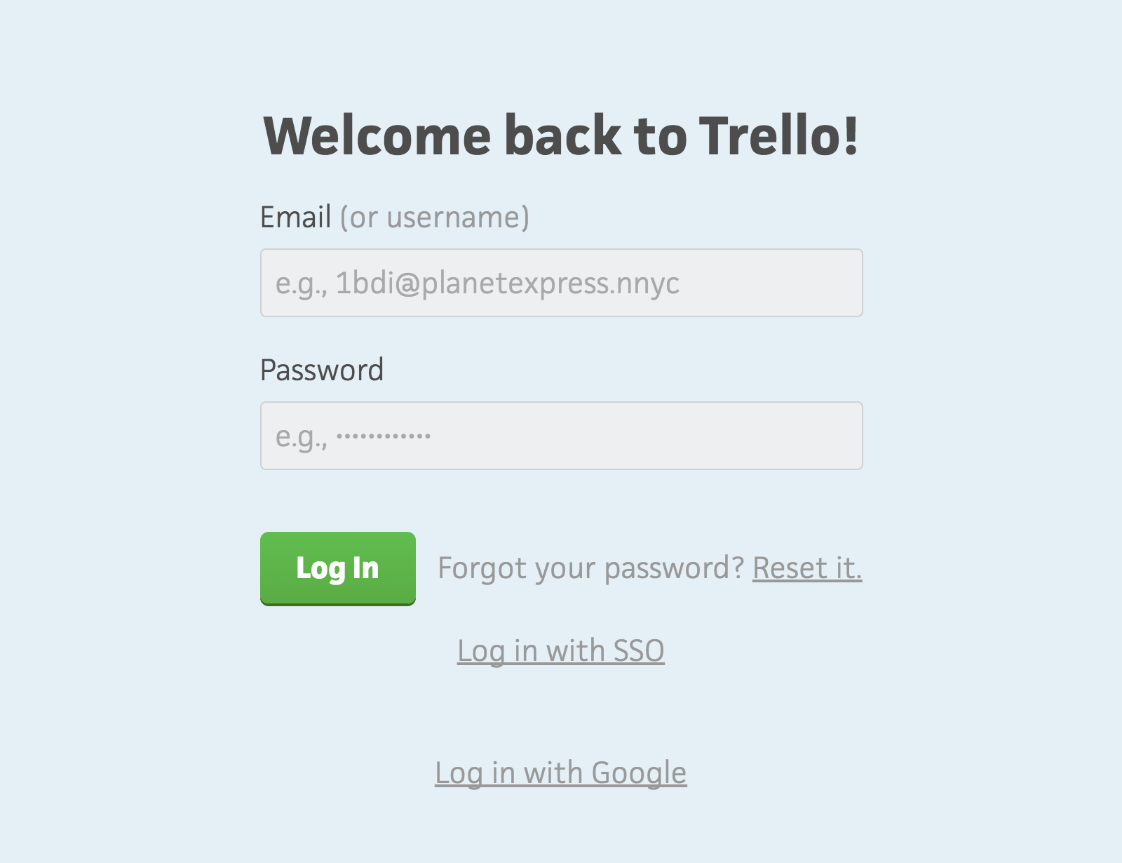 Welcome back to Trello
