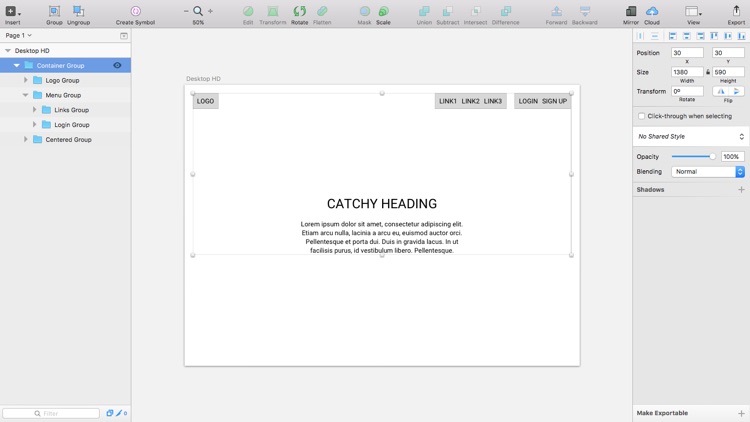 Mocking up low-fidelity designs or wireframes