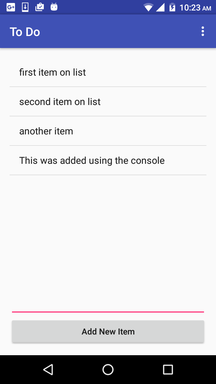 Updated Items on List View