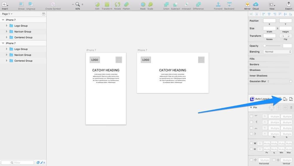 Responsive Design in Sketch Group Resizing vs Auto Layout Plugin   SitePoint