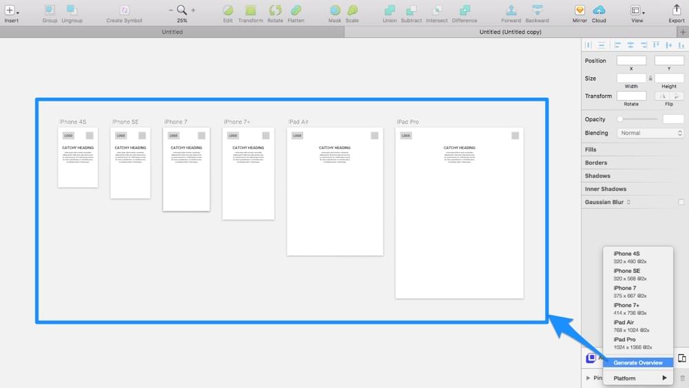 Responsive Sketchsheets  Playground from ZURB