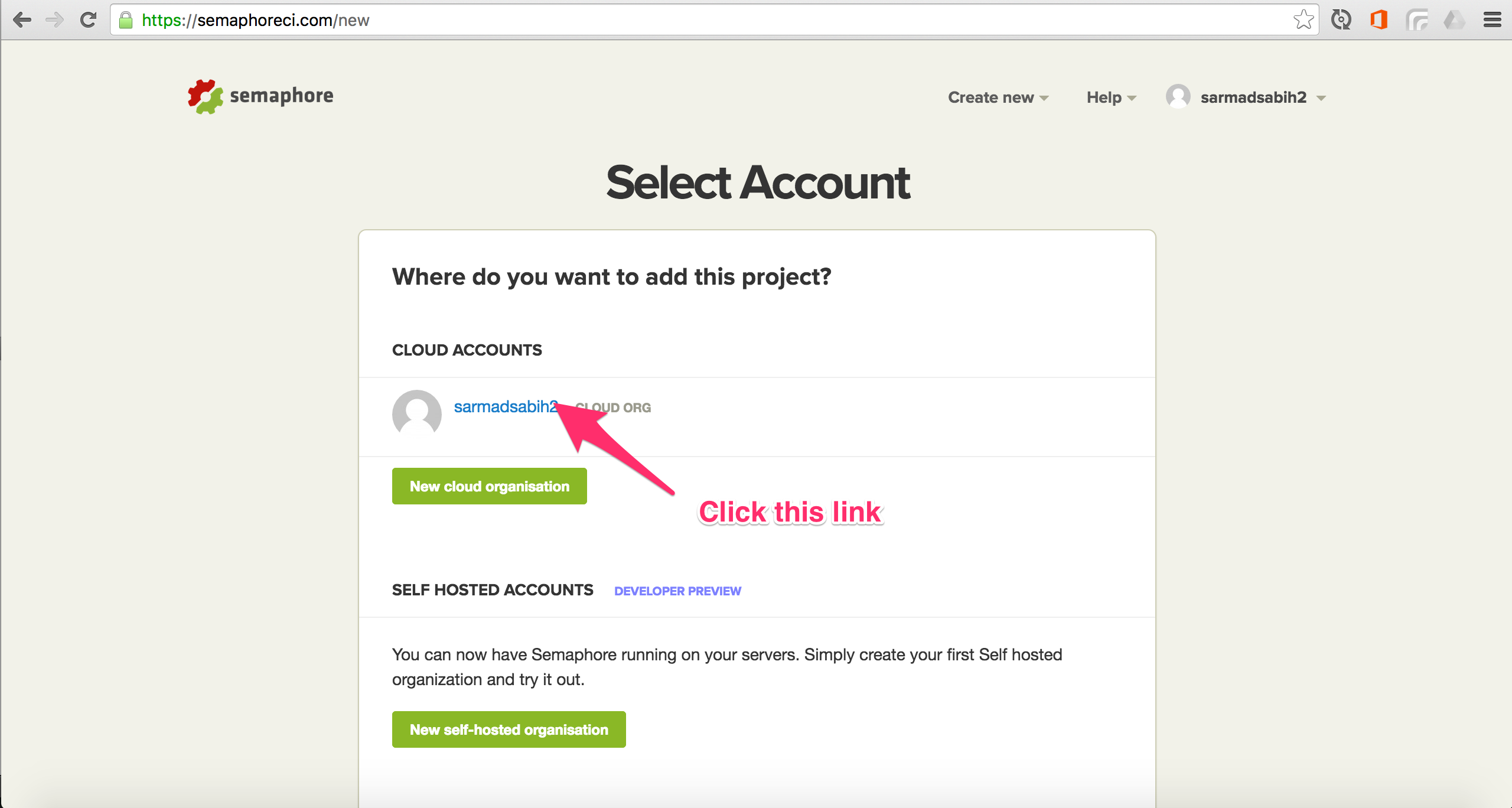 semaphore-add-project-select-account