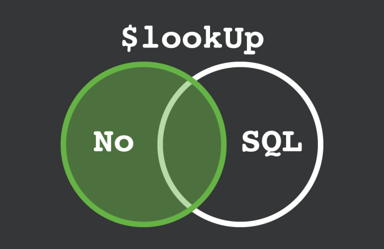 Using $lookUp with NoSQL