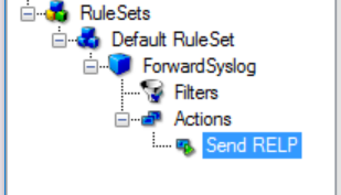 Added Send RELP action in the tree view