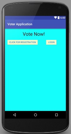 Correct Contrast Ratio added to app for text “Vote Now!”