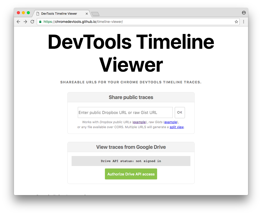 DevTools Timeline Viewer