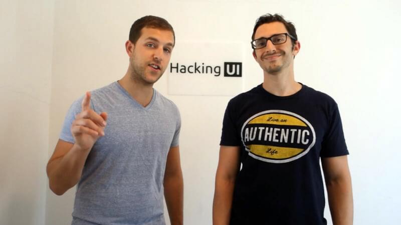 Hacking UI and Side Project Accelerator Co-Founders David Tintner (Left) and Sagi Shrieber (Right). Photo: Hacking UI