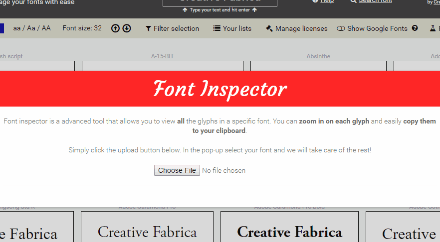 Font-Inspector