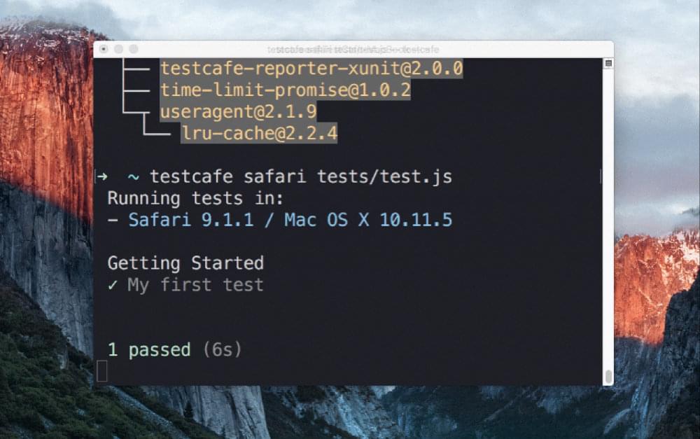 End-to-end Web App Testing with TestCafe