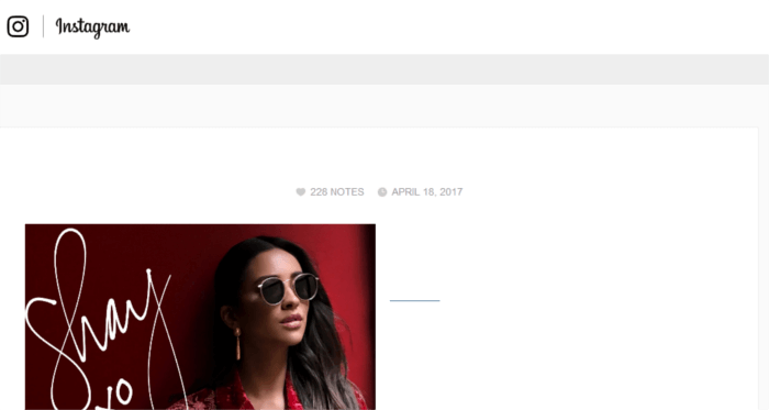 FOIT: Page at http://blog.instagram.com/ while fonts are loading on Firefox v.52. Text is invisible.