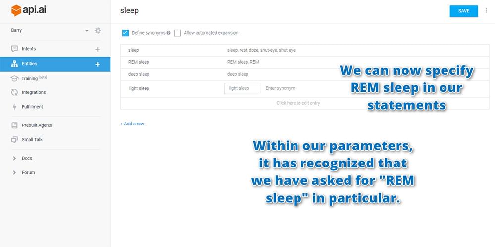 Testing your assistant by asking them about REM sleep