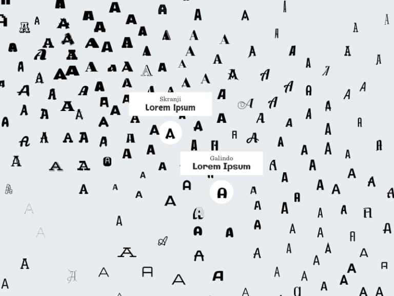 IDEO Font Map