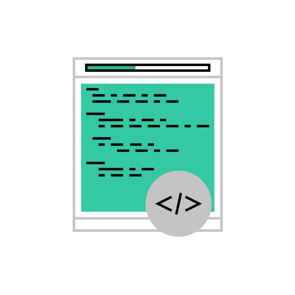 Vector image of a terminal or console application