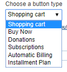 Payment Options Button