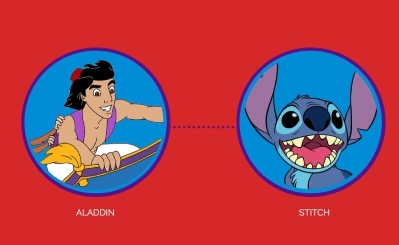 Aladdin and Stitch