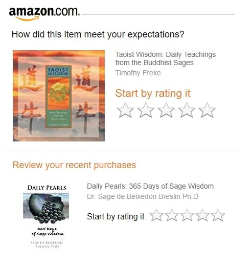 Amazon's rating system