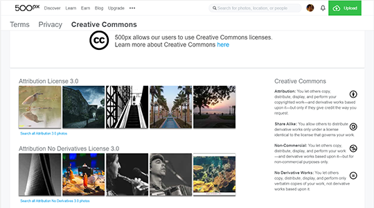 500px Creative Commons