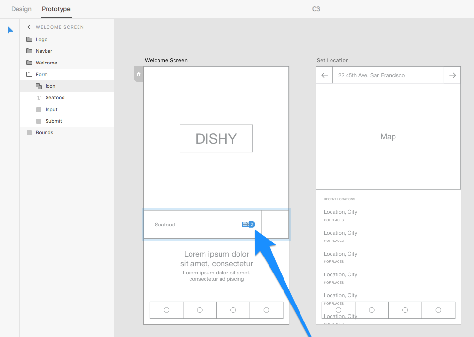 adobe xd drop down menu