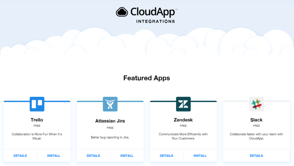 CloudApp integrations