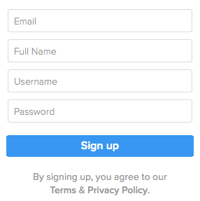 The only color on this form is the background of the button