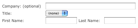 Optional fields are marked as such