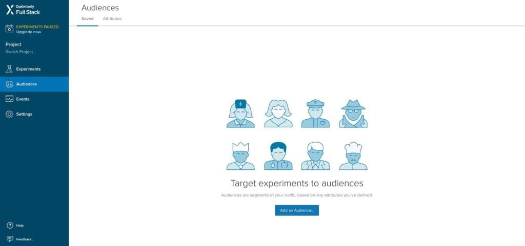 Adding an Audience in Optimizely