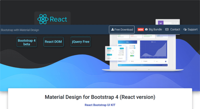 Material Design for Bootstrap (React version)