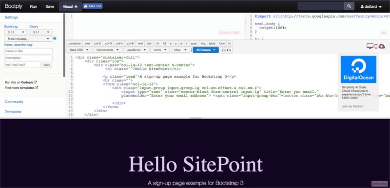 Download 15 Bootstrap Tools And Playgrounds Sitepoint