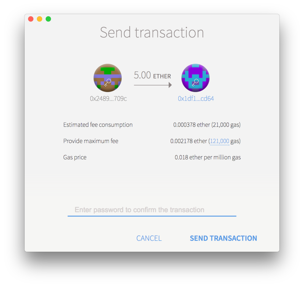 Send transaction