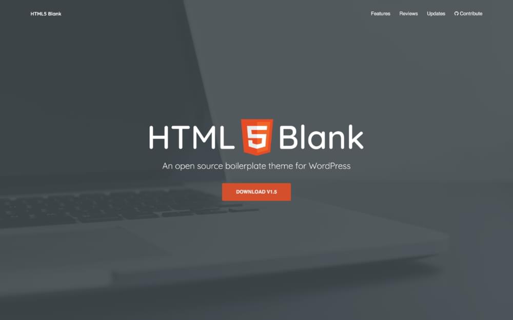The HTML5 Blank theme