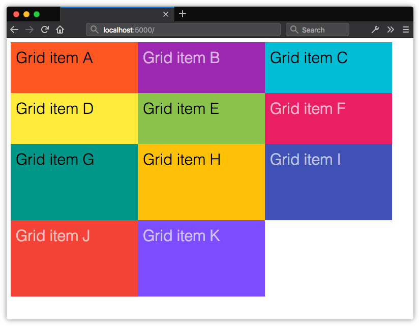 The height of implicit grid rows will be evenly distributed based on the remaining space in the grid container