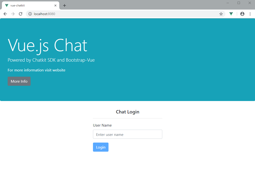 Our login UI