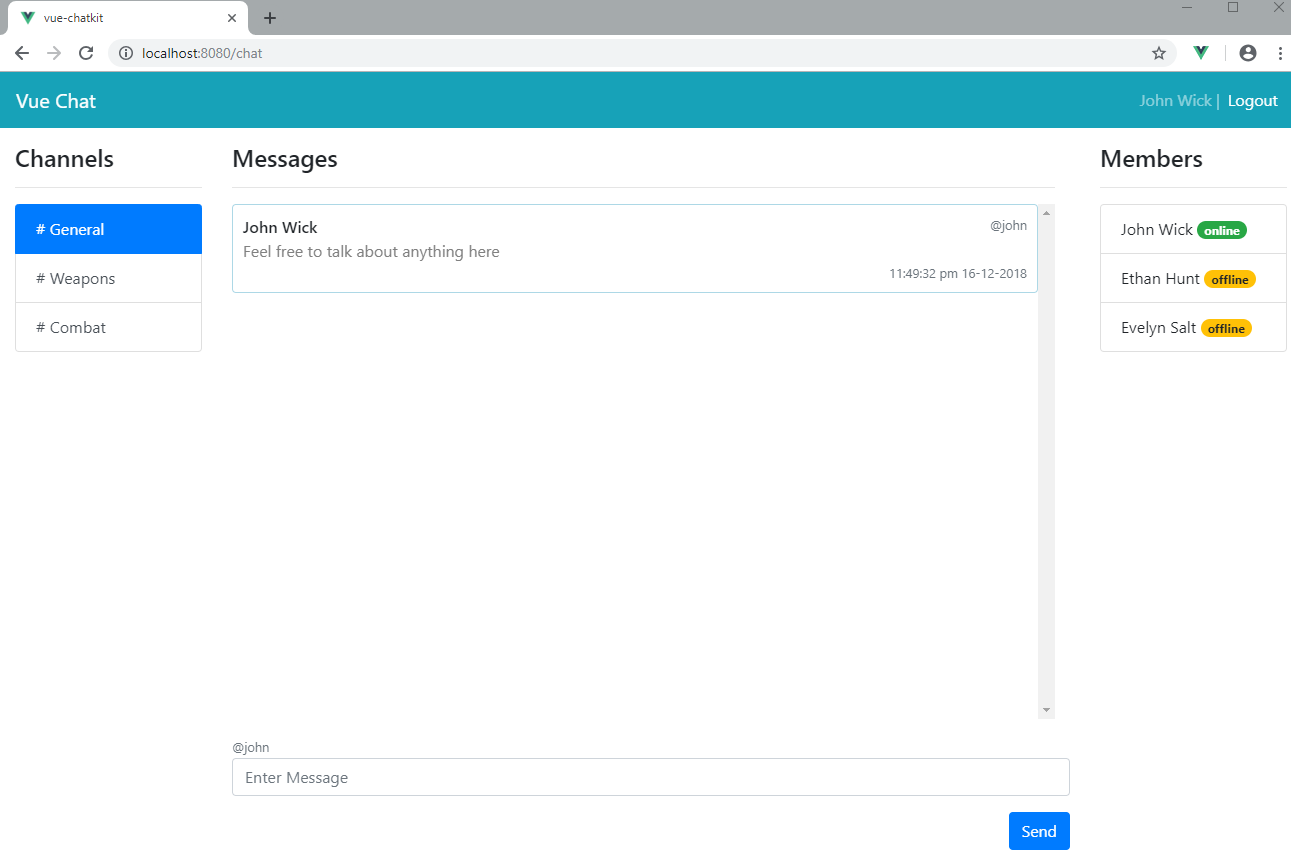 Build A Real Time Chat App With Pusher And Vue Js Sitepoint