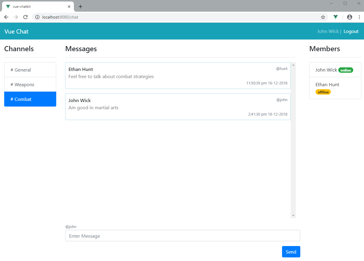 Build A Real Time Chat App With Pusher And Vue Js Sitepoint