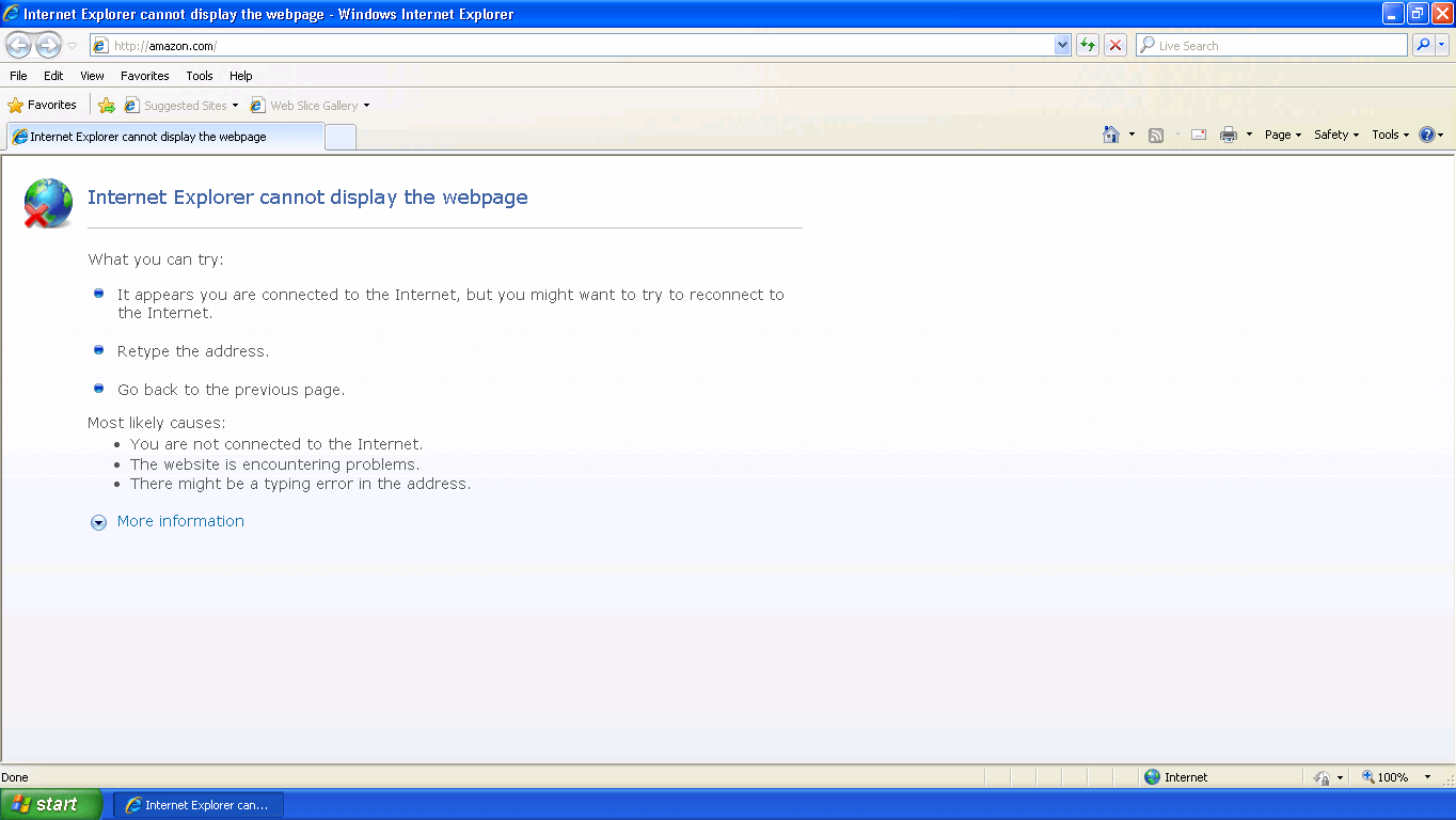 SSL certificate error in Windows-XP-IE-8