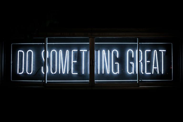 Do something great neon sign