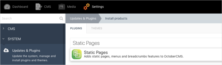 Getting Started with October CMS Static Pages — SitePoint