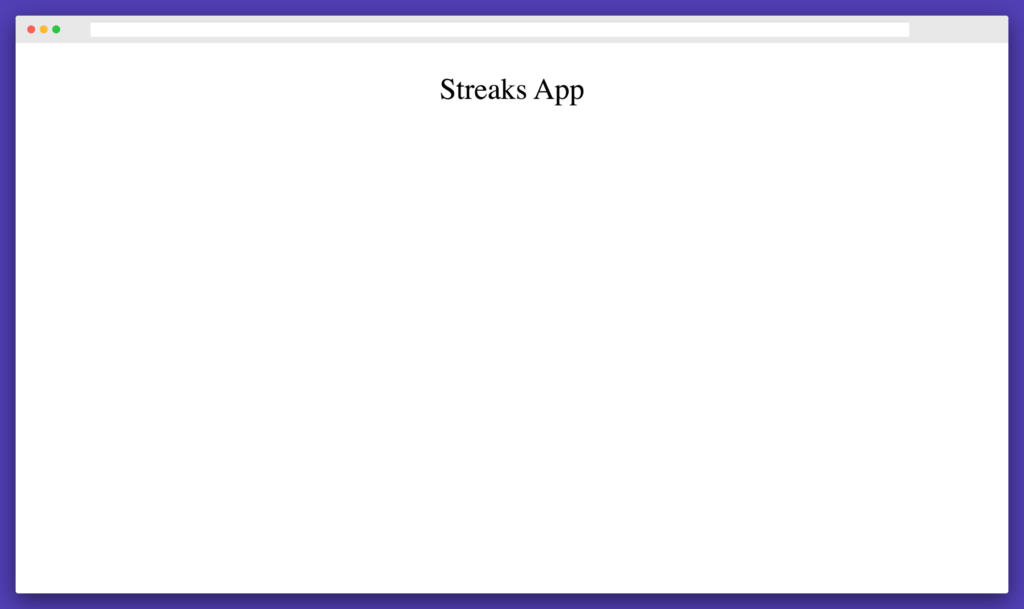 Streaks App - Chakra UI Init