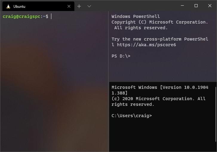 Windows Terminal command