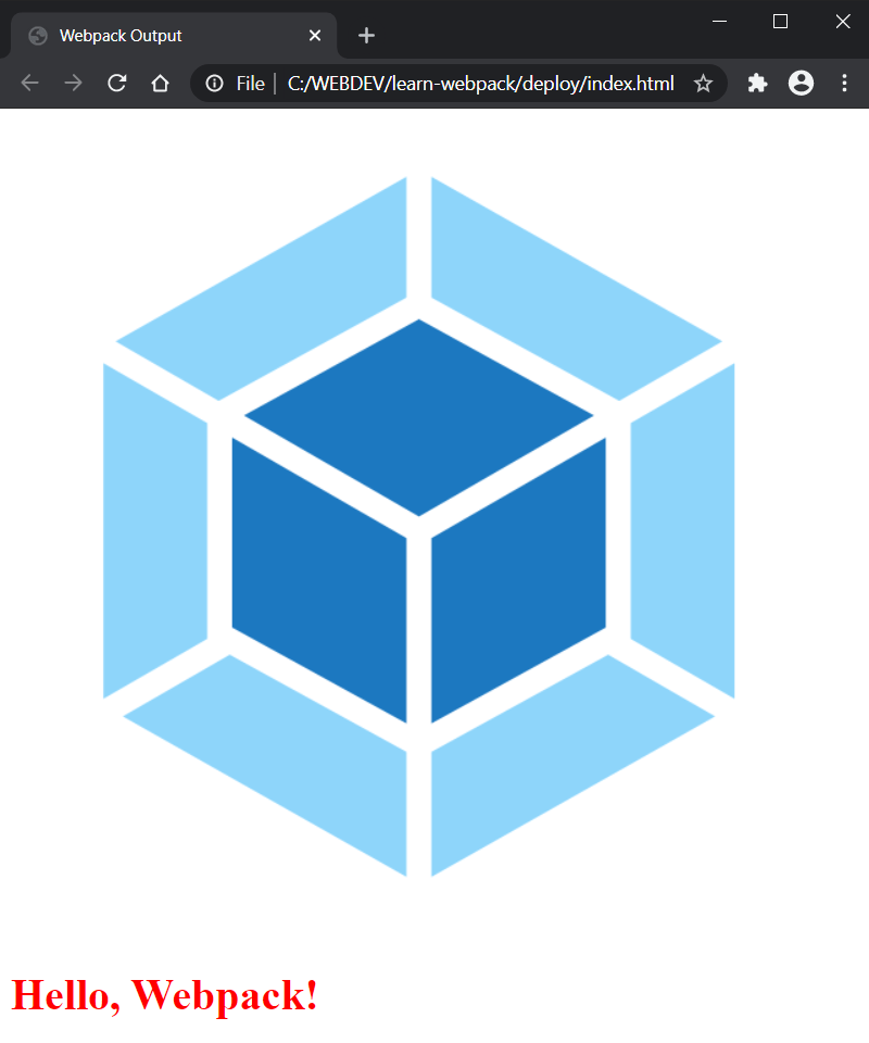 Webpack Image Component Displayed