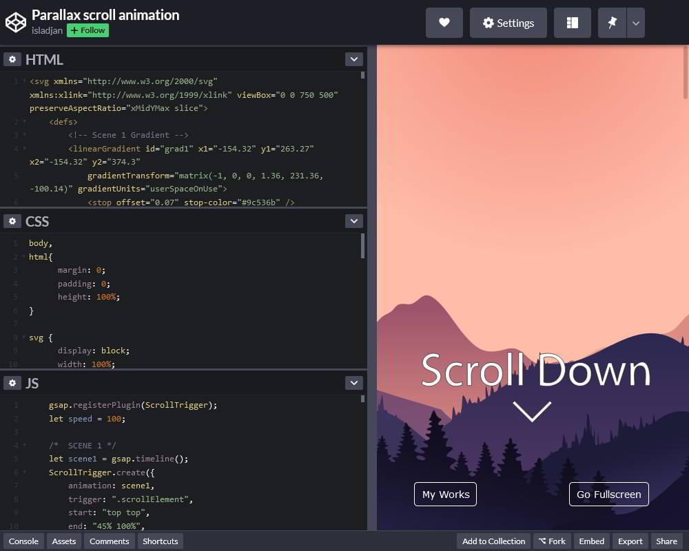 Project Editor – CodePen