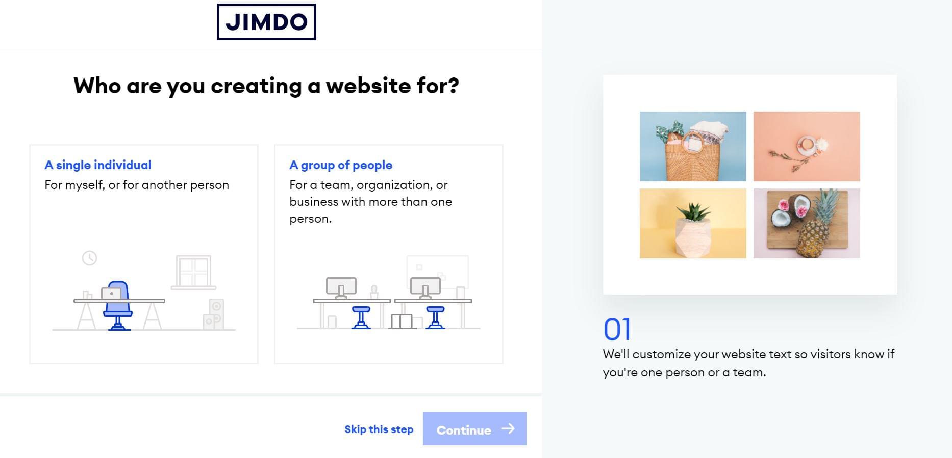 Who are you creating a website for?