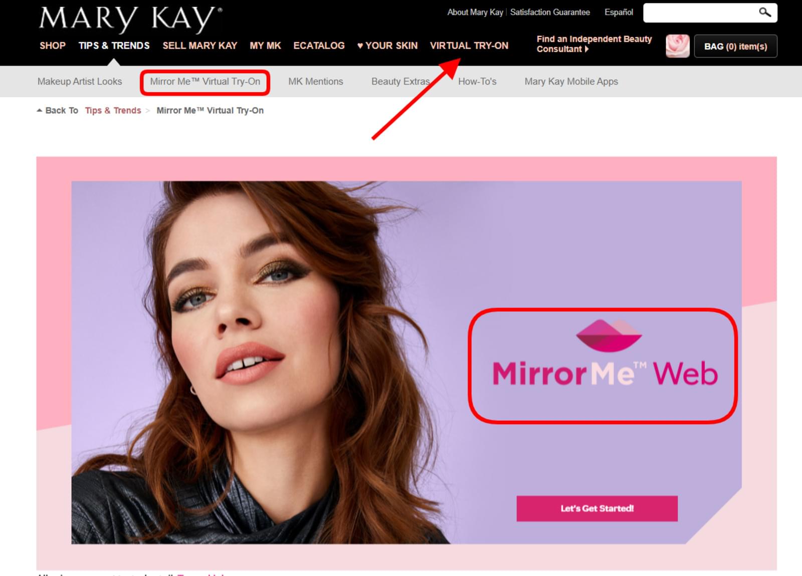 Mary Kay Virtual Try On Mirror Me