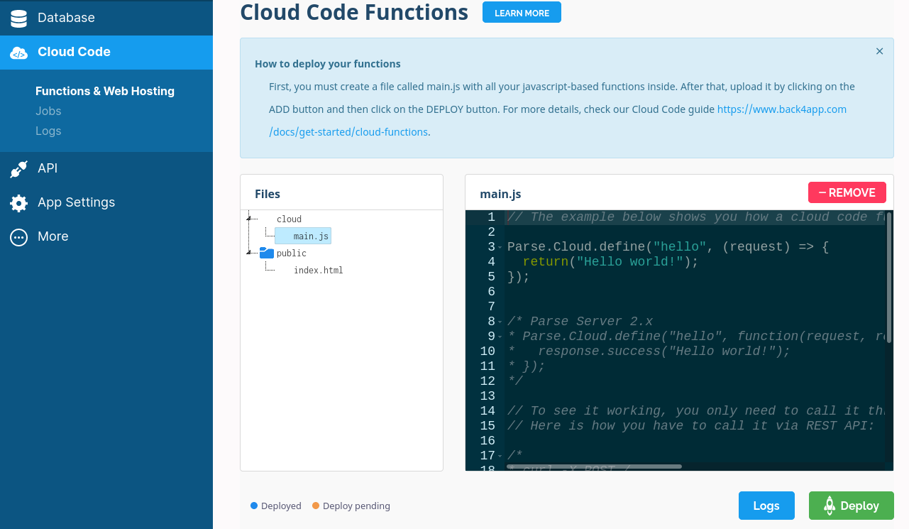cloud code functions